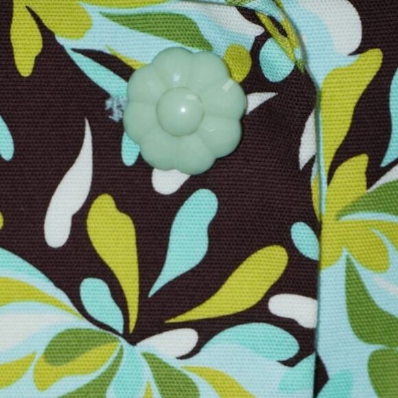 Vintage Phoebe by Kay Unger Floral Blazer M Mint Green Flower Buttons Y2K - Picture 4 of 8
